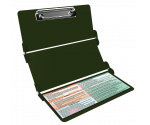 WhiteCoat Clipboard® Trifold - Army Green Physical Therapy Edition